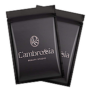 Зіп-пакети чорного кольору зі щільністю 100 мкм 30х40 см Виробництво упаковки з логотипом оптом, фото 9