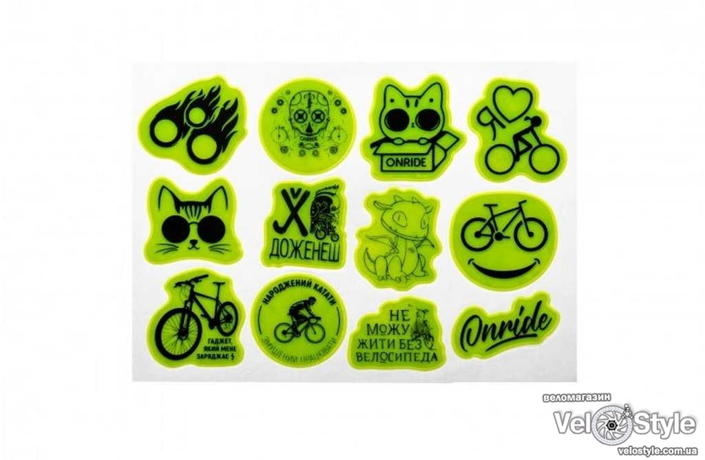 Світловідбиваюча наклейка OnRide Crew розмір 21х15см, фото 1