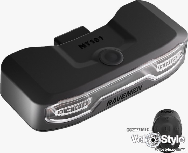 Мигалка Ravemen NT101 160 lm, 2200 mAh, з бездротовою кнопкою, з датчиком руху та сигналізацією, фото 1