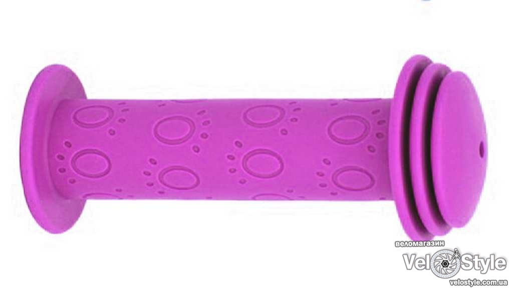 Ручки керма ONRIDE Paw, дитячі, 96 мм, рожеві, фото 1