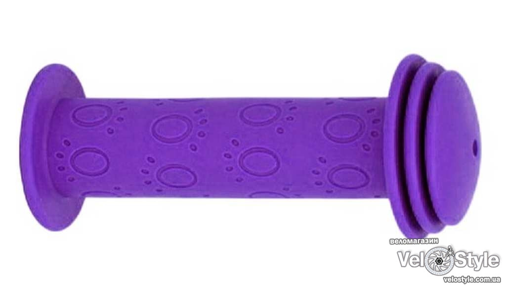 Ручки керма ONRIDE Paw, дитячі, 115 мм, фіолетові, фото 1