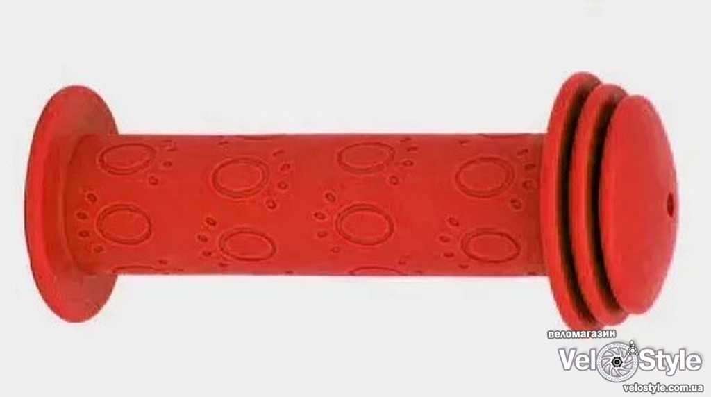 Ручки керма ONRIDE Paw, дитячі, 96 мм, червоні, фото 1