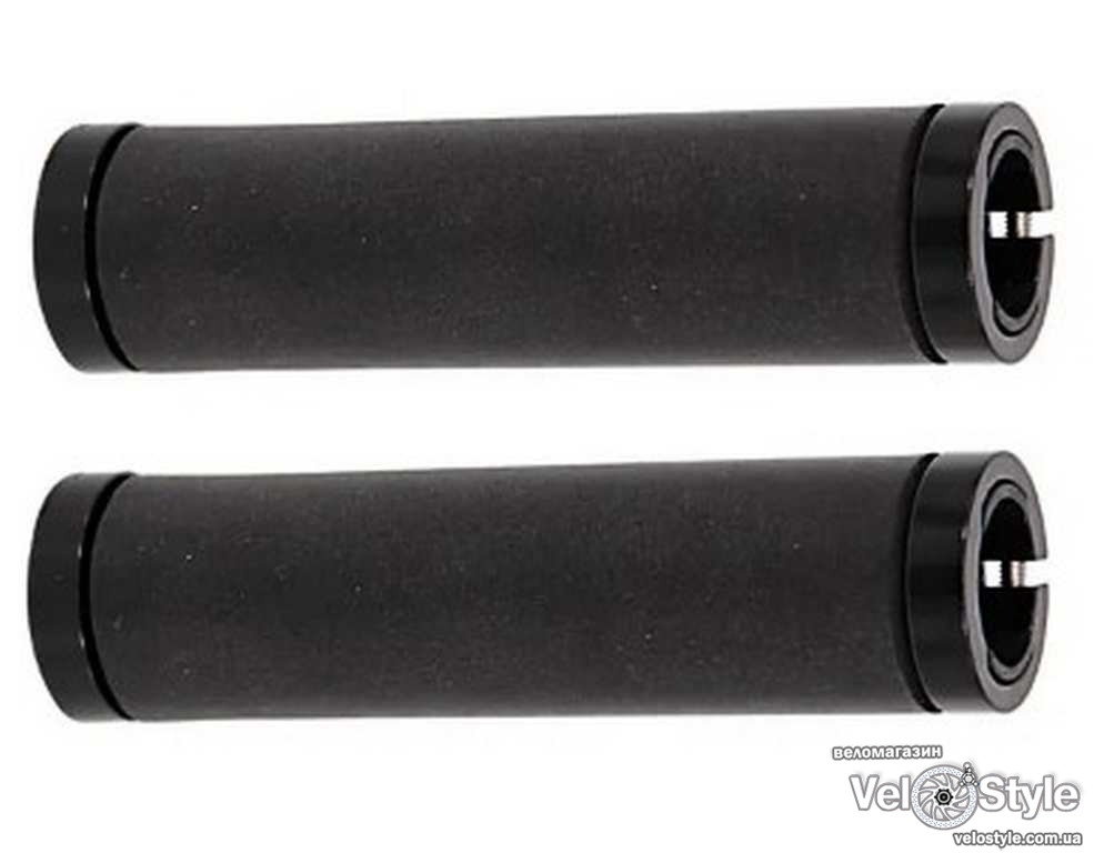 Ручки керма ONRIDE Locone, силіконові, два замки, 130 мм, чорний, фото 1