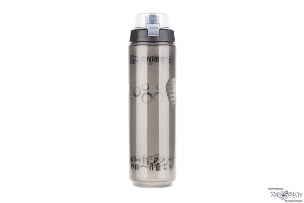 Фляга OnRide Usable 900мл, чорна з ковпачком, фото 1