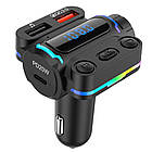 Автомобільний FM модулятор з дисплеєм, Bluetooth, Aerbes AB-CZ04 / FM-трансмітер в машину / ФМ модулятор в авто, фото 5