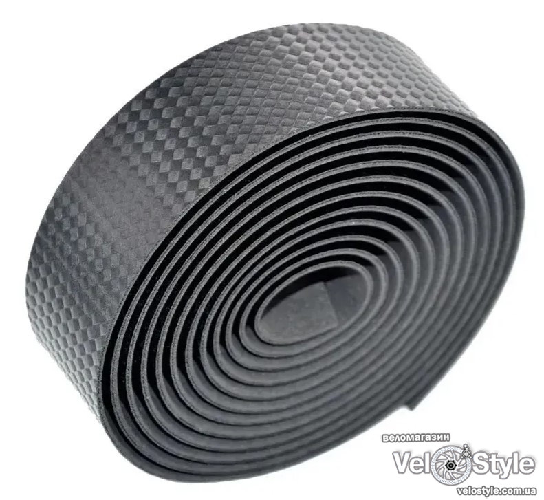 Обмотка ONRIDE Whip Carbon, рельєф під карбон, EVA піна/гель, 30x1900x2,5, чорний, фото 1