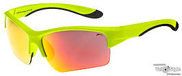 Окуляри Relax Klippa неонові/зелені матові, лінза smoke (PC ), black red revo, кат. 3