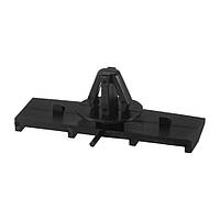 Фігурний прямокутний фігурний капелюх Чорний, Пластик, Розміри (мм): T-50x14.7 T1-18 F-12x8 H-17.7 H1-11.