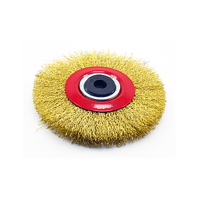 Щітка дискова 125 мм х 20 мм для металу з гофрованого дроту для ручних кутових шліфмашин