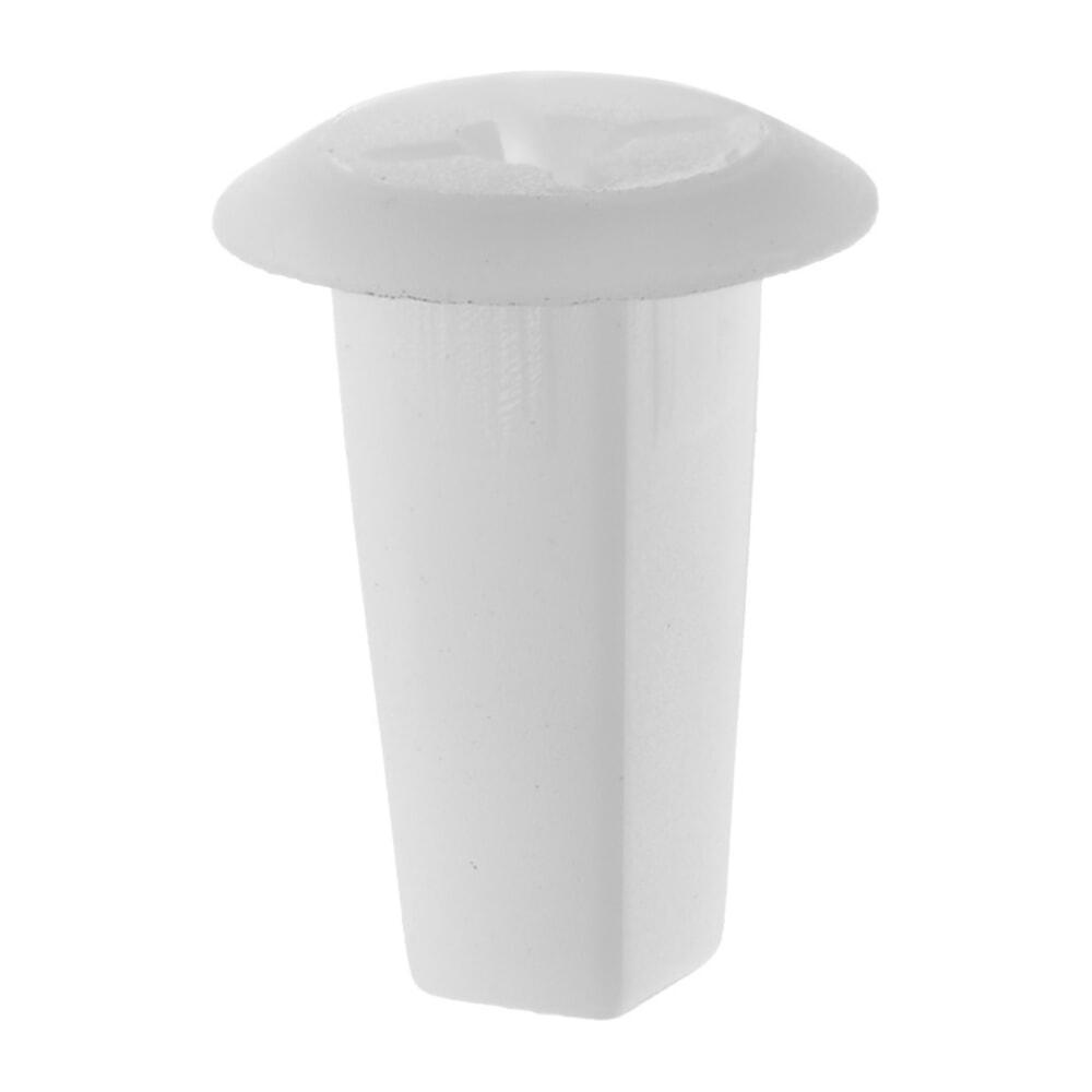 Втулки, вставки, Втулка з круглим капелюшком Без ущільнювальної прокладки, Білий, Пластик, Розміри (мм): T-13.5 F-7x7, фото 1