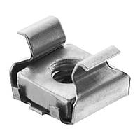 Гайки, шайби, накрутки, Гайка-вставка Сріблястий, Метал, Розміри (мм): T-9.8x9.8 H-7 M-4. Марка автомобіля: