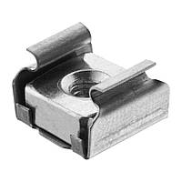 Гайки, шайби, накрутки, Гайка-вставка Сріблястий, Метал, Розміри (мм): T-13x13.5 H-9.4 M-4. Марка автомобіля: