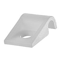 Кріплення опори капота, шлангів, дротів, Тримач трубок/проводів Білий, Пластик, Розміри (мм): T-18.5x12.7