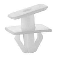 Кріплення обшивки/молдінгів, два й більше капелюшок, Прямокутний капелюх Дві капелюшки, Білий, Пластик, Розміри (мм):