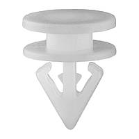 Кріплення обшивки/молдінгів, два й більше капелюшок, Круглий капелюшок Дві капелюшки, Білий, Пластик, Розміри (мм): T-9.9