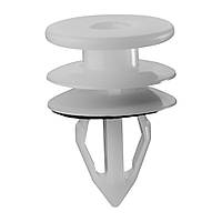 Кріплення обшивки/молдінгів, два й більше капелюшок, Круглий капелюшок кілька капелюшок, Білий, Пластик, Розміри (мм):