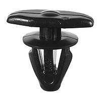 Кріплення обшивки/молдінгів, два й більше капелюшок, Вузьке головка Дві капелюшки, Чорний, Пластик, Розміри (мм):