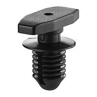 Кріплення обшивки/молдінгів, два й більше капелюшок, Вузьке головка Дві капелюшки, Чорний, Пластик, Розміри (мм): T-14x6