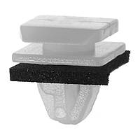 Кріплення обшивки/молдінгів, два й більше капелюшок, Прямокутний капелюшок Дві капелюшки, Білий, Пластик, Розміри (мм):