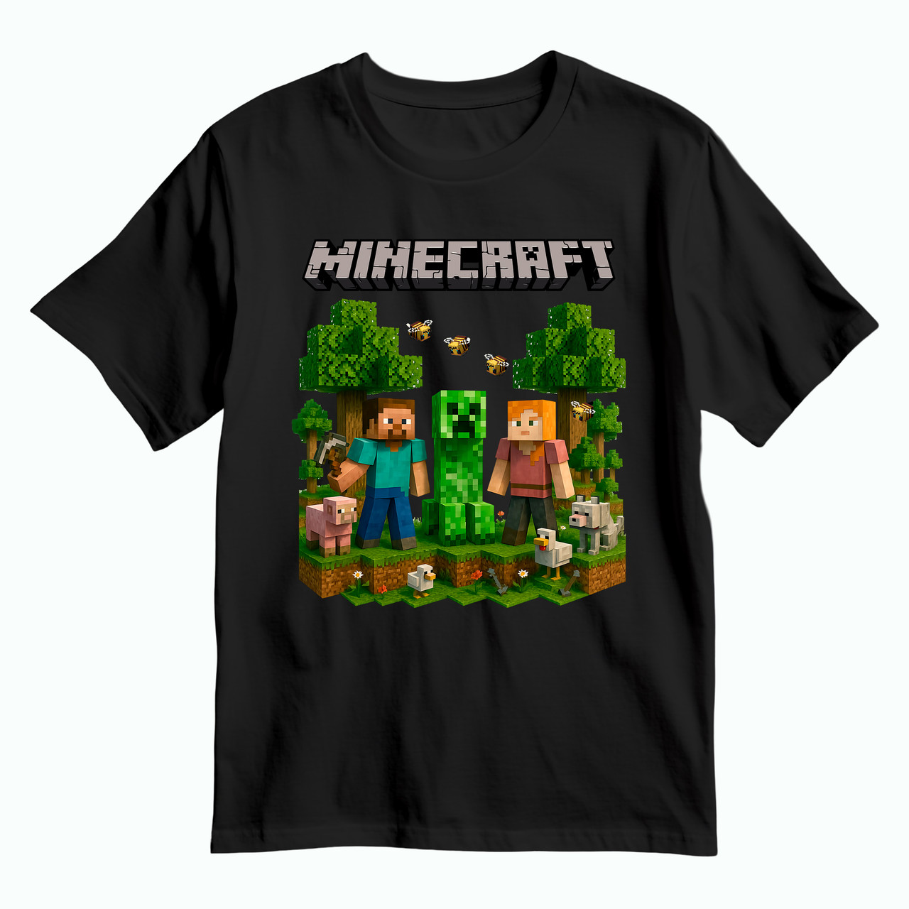 Дитяча футболка Minecraft / Майнкрафт, чорна, фото 1