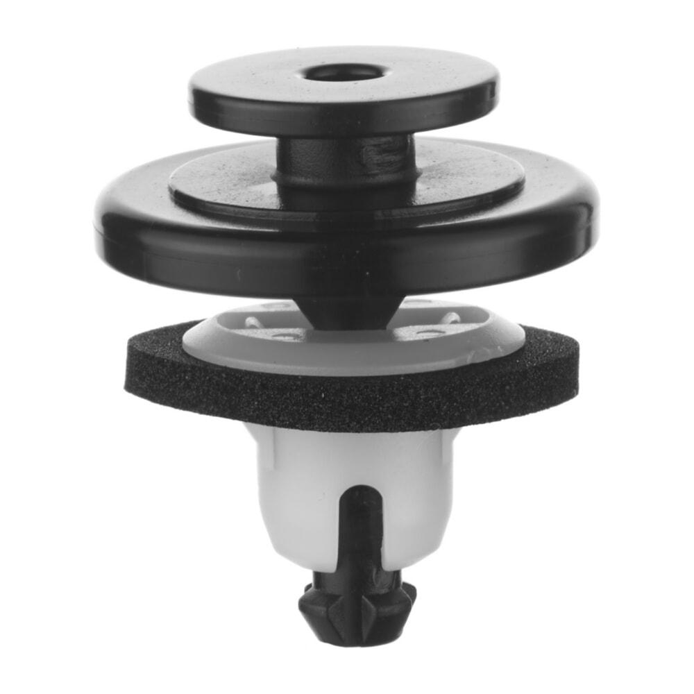 Кріплення обшивки/молдінгів, два й більше капелюшок, Круглий капелюшок кілька капелюшок, Чорно-білий, Пластик,, фото 1