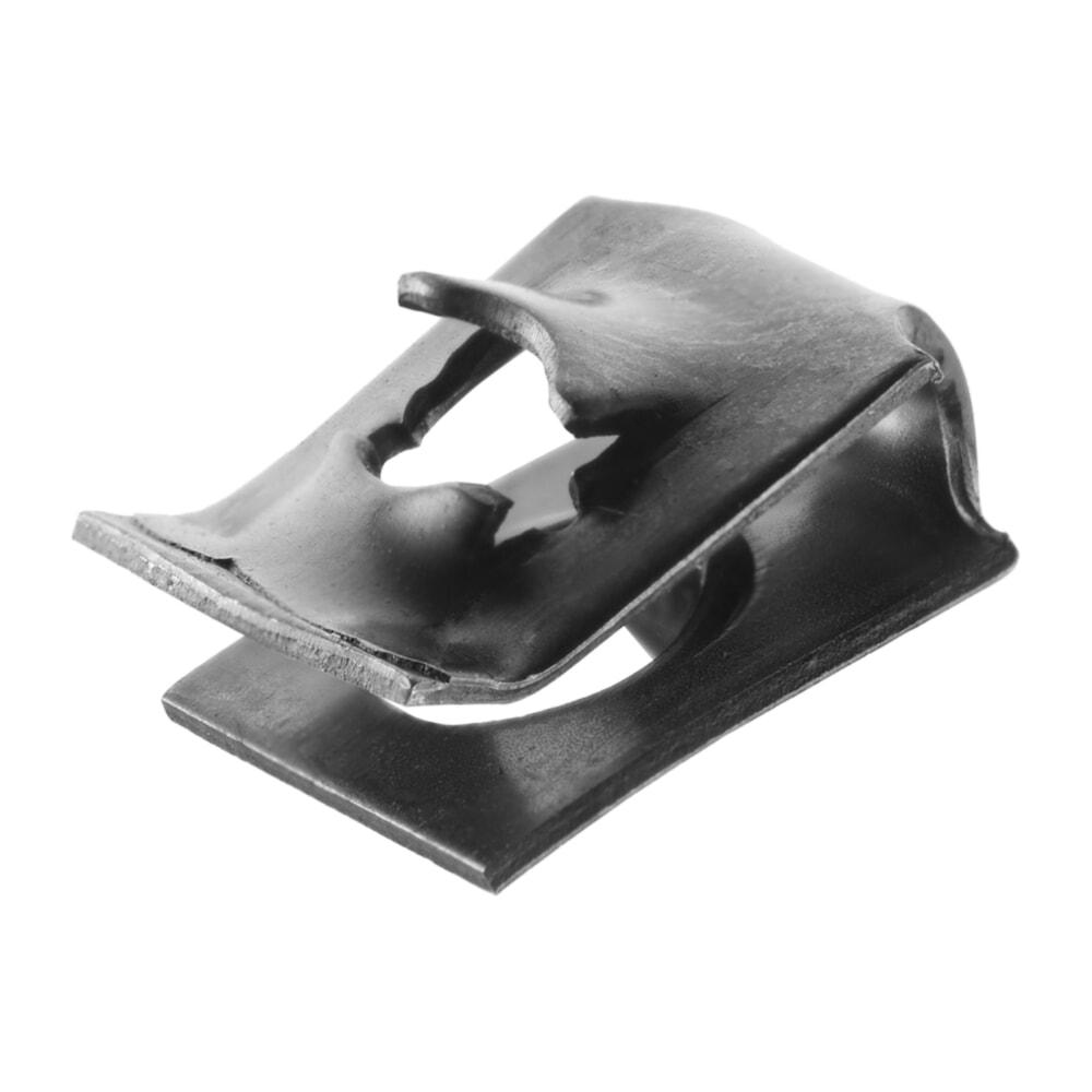 Фіксатори, закладні, Закладна під саморіз Без різі, Чорний, Метал, Розміри (мм): D-4.2 H1-2.1-2.5 B-9, фото 1