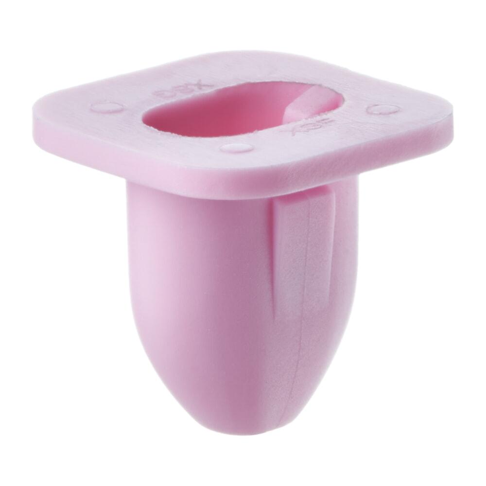 Втулки, вставки, Втулка з квадратним капелюшком Без ущільнювальної прокладки, Рожевий, Пластик, Розміри (мм):, фото 1