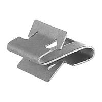 Фіксатори, закладні, фіксатор V-подібний Без різі, Сріблястий, Метал, Розміри (мм): H-9 H1-2.7 H2-1.7 B-15
