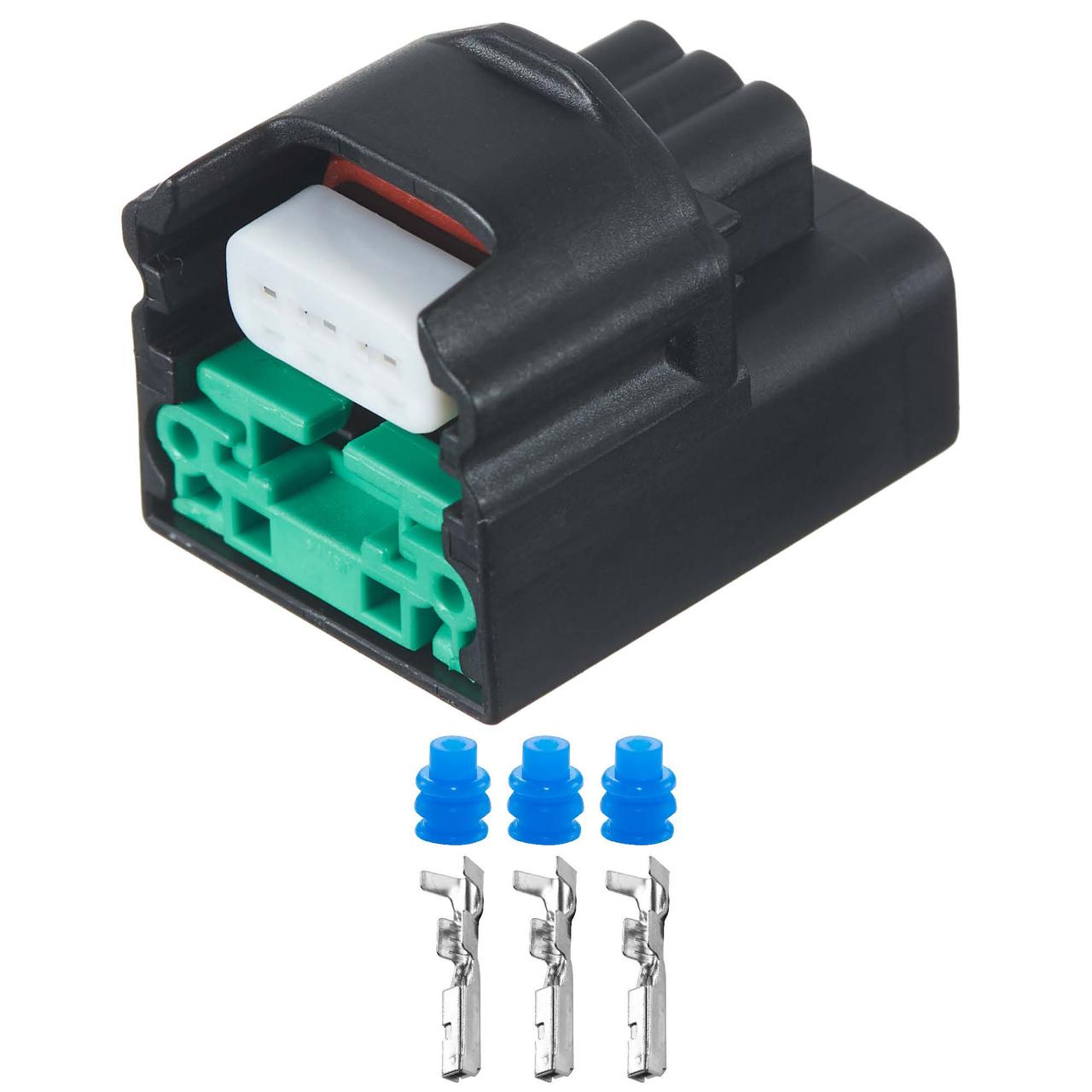 Електричний з'єднувач, 3-контактний, Дат. Распредвала, Дат. Швидкості, Чорний, пластик,, фото 1