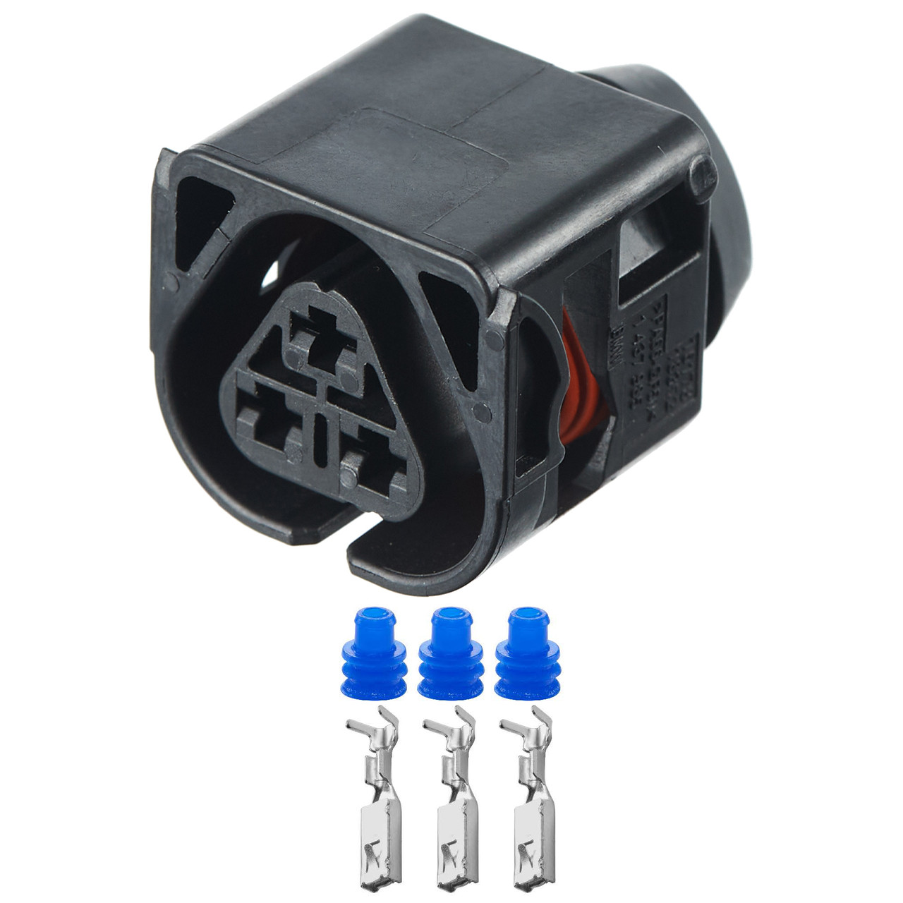 Електричний з'єднувач, 3-контактний, Котушка Запалювання, Чорний, Пластик,, фото 1
