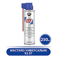 Мастило універсальне K2 07 аерозоль, для універсального використання/проникне 250 мл, Прозоре,