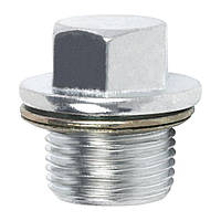 Гвинти, болти, Болт із шайбою Пробка оливозливного отвору, Сріблястий, Метал, Розміри (мм): T-27.7 H1-12.5