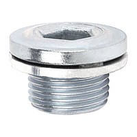 Гвинти, Болти, Болт під шестигранник, INBUS Пробка оливозливного отвору, Сріблястий, Метал, Розміри (мм):