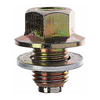 Гвинти, болти, Болт із шайбою Пробка оливозливного отвору, Жовтий, Метал, Розміри (мм): T-22 H1-11 M-12.