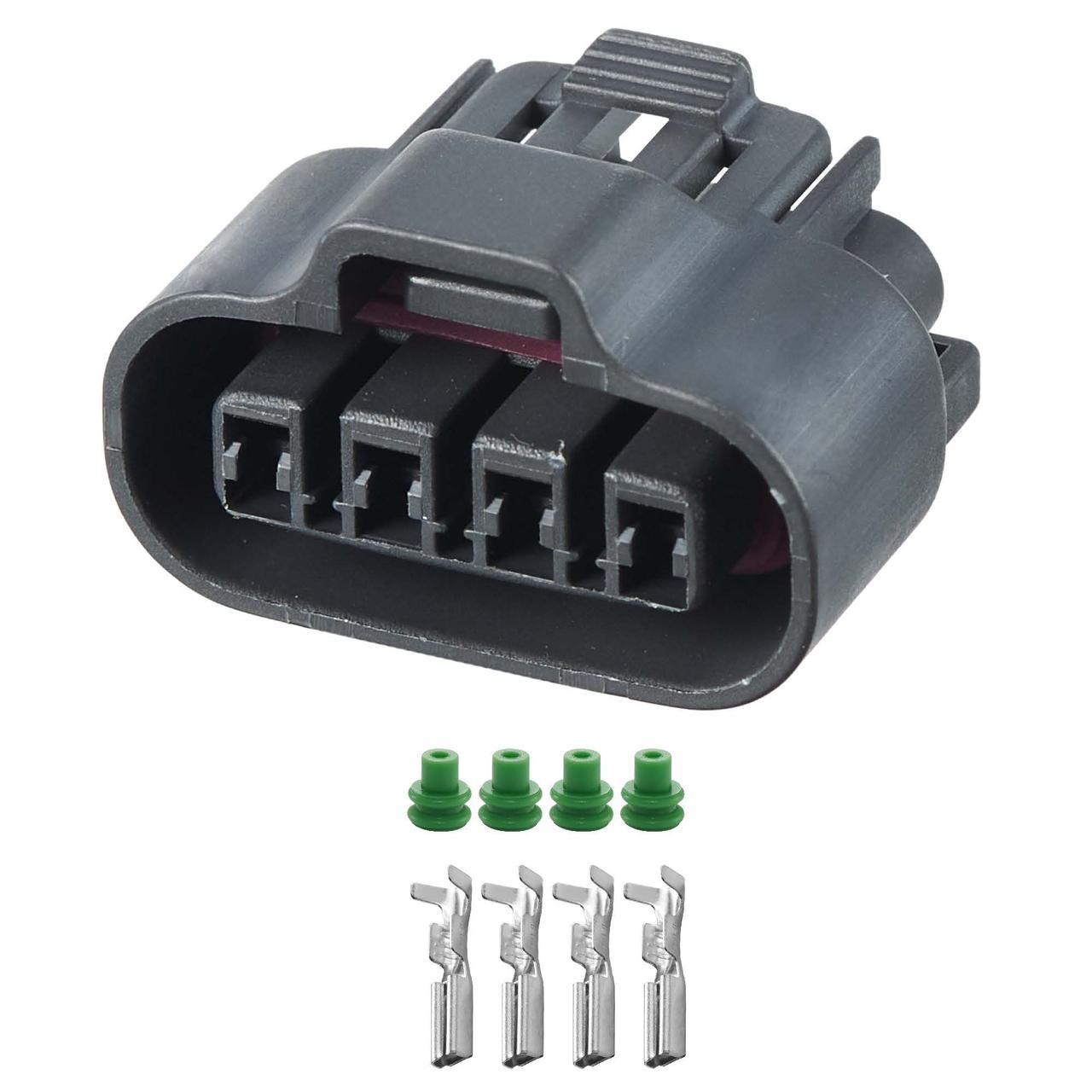 Електричний з'єднувач, 4-контактний, Дат. Киснева, Сірий, Пластик,, фото 1