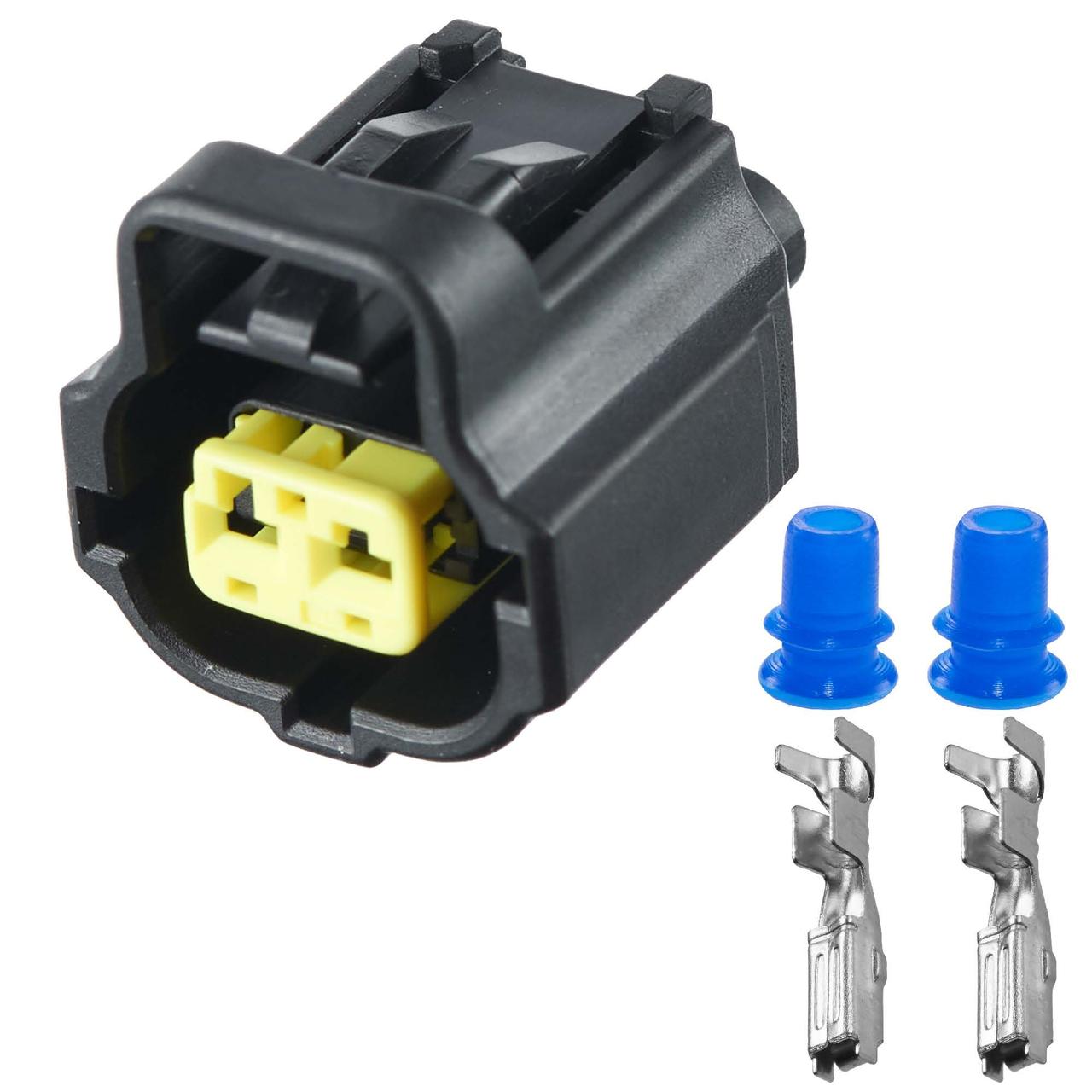 Електричний з'єднувач, 2-контактний, Дат. Температури Вихлопних Газів, Чорний, Пластик,, фото 1