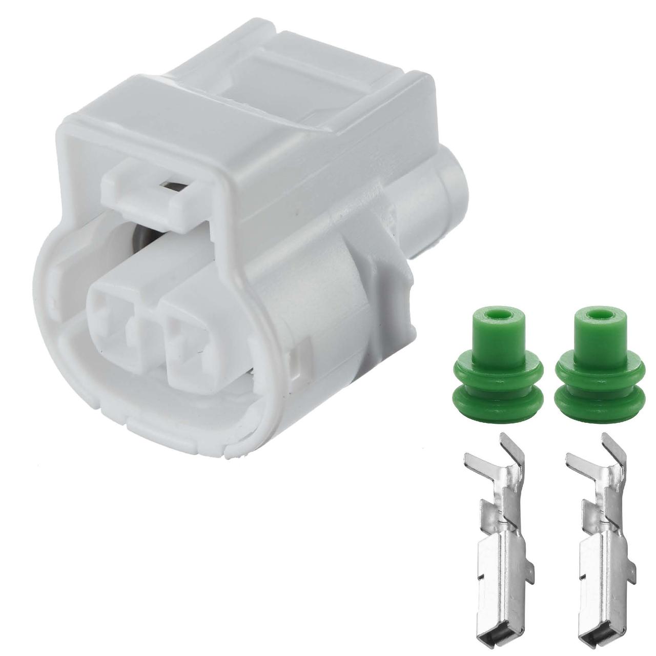 Електричний з'єднувач, 2-контактний Білий, Пластик,, фото 1