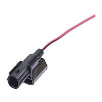 Електричний з'єднувач із дротом, 1-контактний, Датчик Давлення Олії, Датдатчик Детонації, Чорний