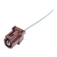 Електричний з'єднувач із дротом, 1-контактний, Датчик Давлення Олії, Датдатчик Детонації, Коричневий,