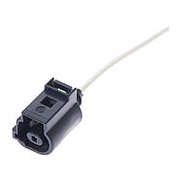 Електричний з'єднувач із дротом, 1-контактний, Датчик Температури, Датчик Давлення Олії, Чорний,