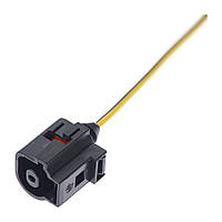 Електричний з'єднувач із дротом, 1-контактний, Датчик Температури, Датчик Давлення Олії, Чорний,