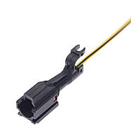 Електричний з'єднувач із дротом, 1-контактний, Лампи Освіщення Xenon, Чорний, Пластик,