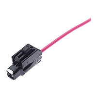 Електричний з'єднувач із дротом, 1-контактний, Втягувальний Реле Стартера, Чорний, Пластик,