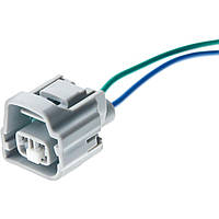 Електричний з'єднувач із дротом, 2-контактний, К Блоку Розпалювання Фари, Сірий, Пластик,