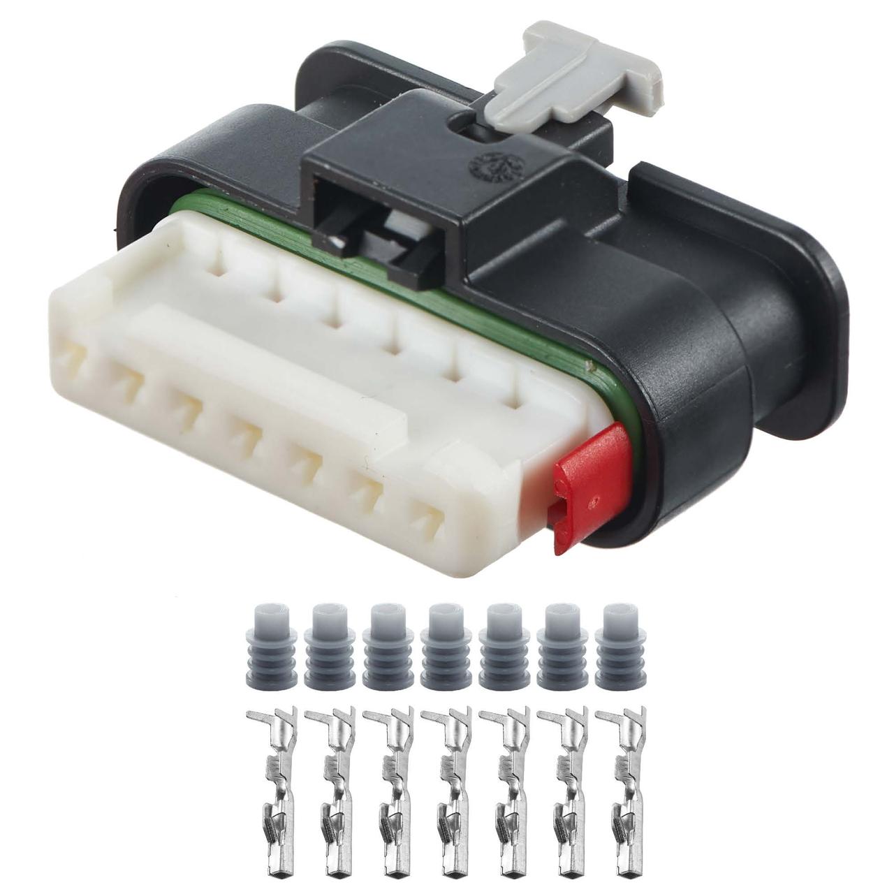 Електричний з'єднувач, 7-контактний, Адаптивний Круїз-Контроль, Чорний, Пластик,, фото 1