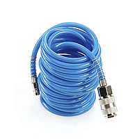 Шланг спіральний поліуретановий зі швидкознімними з'єднаннями Apro 6,5х10 мм 15 м (850146)