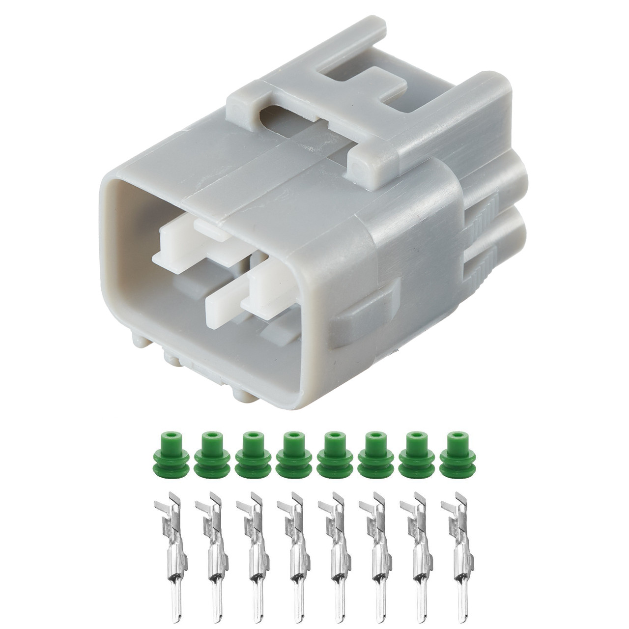 Електричний з'єднувач, 8-контактний, Світлодіодні Фари, Сірий, Пластик,, фото 1