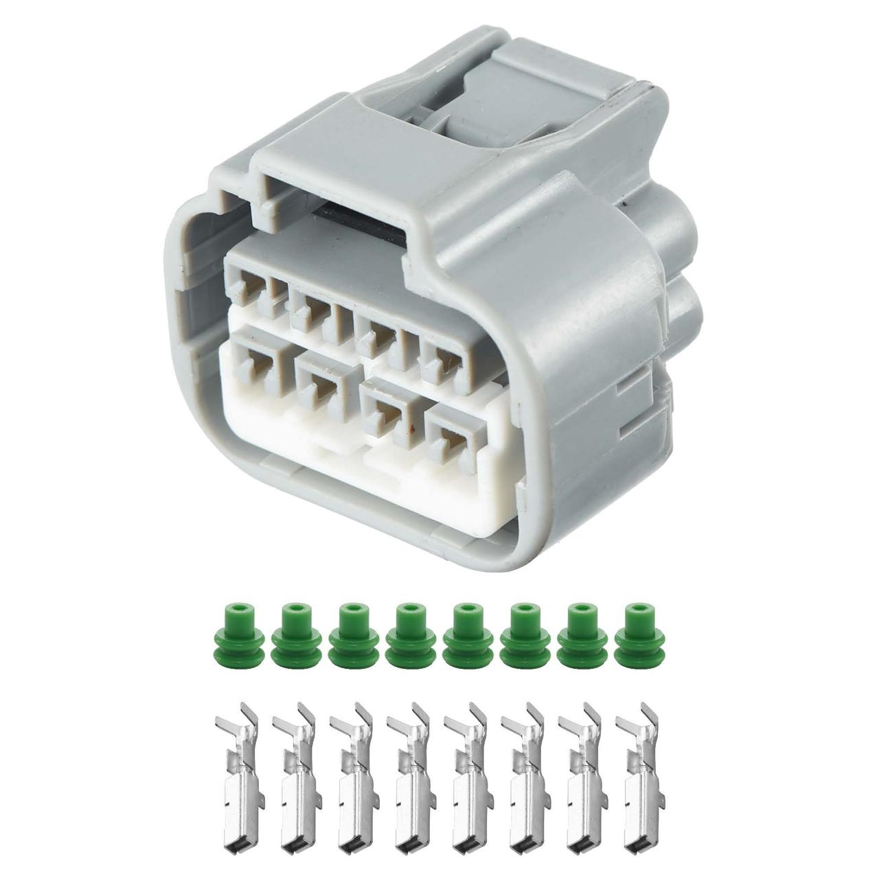 Електричний з'єднувач, 8-контактний, Світлодіодні Фари, Сірий, Пластик,, фото 1