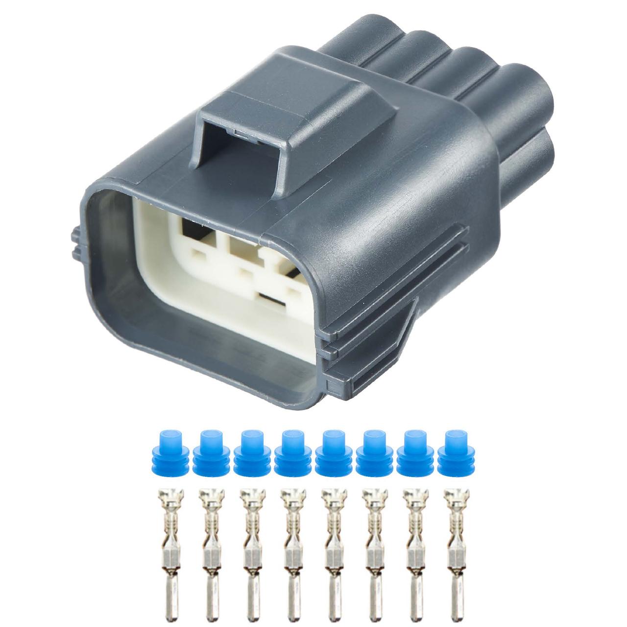 Електричний з'єднувач, 8-контактний, Дат. Педалі, Сірий, Пластик,, фото 1