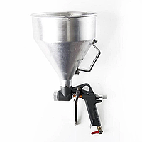 Пневмопістолет для штукатурки Apro три форсунки 4,6,8 мм у/б металевий, 6000 мл (850138)